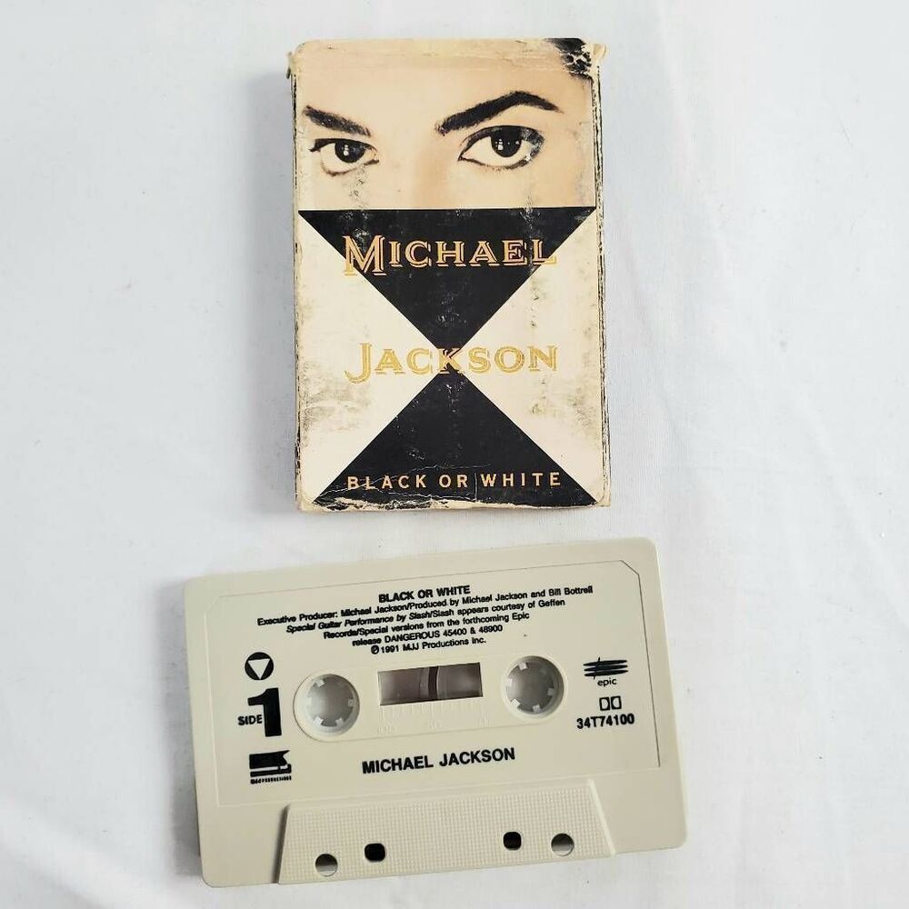 Michael Jackson – Black or White Cassette Single 1991 Epic Records